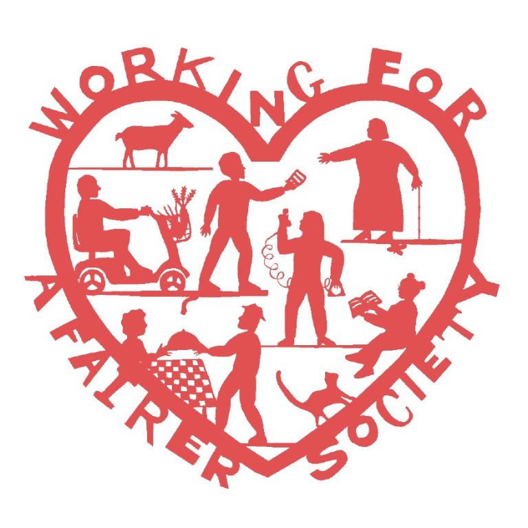 Hackney Giving working for a fairer society graphic