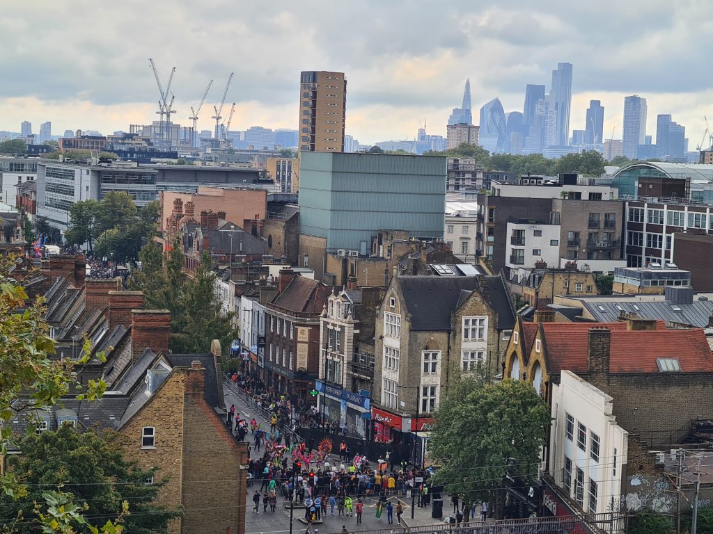 View over Hackney and the City of London