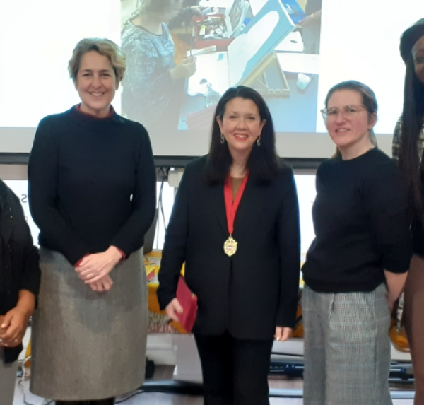 Mayor and Speaker of Hackney with Hackney Giving team